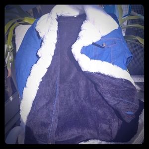 Ladies denim jacket.  NEW. NEVER WORN.